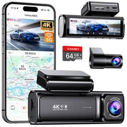 Camsy K803 Dual Dashcam voor auto - 4K & 1080p - Voor en achter Camera - WiFi en Gps - 3,59 inch LCD met App - Sony Sensor - Nachtzicht - Parkeerbewaking - G Sensor - Loop opname — thumbnail 1