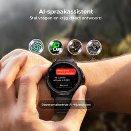 Anymoving M1-Sporthorloge met GPS Tracker-Smartwatch Heren - 1.5" AMOLED - Dual band GPS - AI Functie - 170+ Sportmodi - Bluetooth Belfunctie - 5ATM Waterdicht - Hartslagmeter - Geschikt voor Android en iPhone - Zwart — thumbnail 5