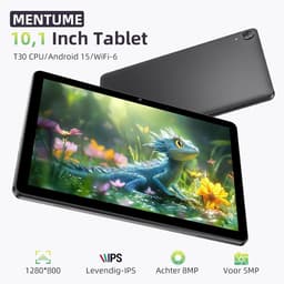 SnelShoppen - 10 Inch Tablet Android 15 met Case, Unisoc T30 Quad-Core, 18GB RAM, 128GB ROM, 1TB Uitbreiding, 1280x800 HD Scherm, 5MP + 8MP Camera, 60 — thumbnail 3
