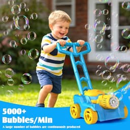 SnelShoppen - Bubble Machine voor Peuters - Automatische Bellenblaasmachine in Grasmaaier Design - Ideaal voor Buiten Speelplezier - Perfect voor Verj — thumbnail 5