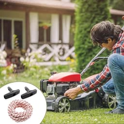 Thijox - Starter touw grasmaaier, kabelkabel grasmaaier, grasmaaier startkabel 3,5 mm, grasmaaier kabel voor tuinonderhoud, vervangingsonderdeel, gebr — thumbnail 3