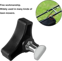 SnelShoppen - 2 Sets Grasmaaier Handgreep Knoppen Moer Bout Driehoekige Handgreep Bevestigingsschroef Set Vervanging voor Grasmaaier en Tuinmachines — thumbnail 5
