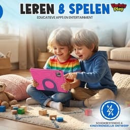 SnelShoppen - Kinder Tablet 10 inch - Android 15 - 64GB - Inclusief Hoes - Kindvriendelijke Tablet met Ouderlijk Toezicht - Ideaal voor Kinderen - WiF — thumbnail 2