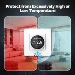 Slimme Thermosta - Verwarming Regelaar - Comfort Verhogend - App Bediening - 10 x 10 x 7 cm - Wit — thumbnail 4