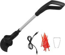 Elektrische Grasmaaier - Draadloos Gras Trimmer - Tuinonderhoud Buiten - Verstelbare Lengte - 37-68 cm - Zwart — thumbnail 3