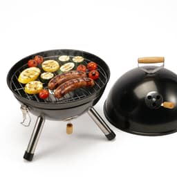 Houtskoolbarbeue - rooster Ø 28,5cm - draagbaar — thumbnail 4