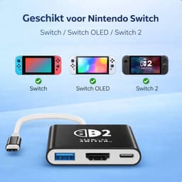 Docking Station geschikt voor Nintendo Switch , Nintendo Switch OLED & Nintendo Switch 2 - Switch 2 dock — thumbnail 5