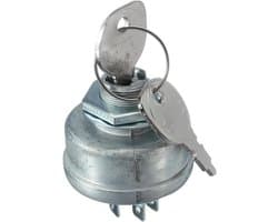Contactslot Grasmaaier - Sleutelstarter Schakelaar - Motor Starten - 5 Pinnen Aansluiting - 48.6 mm - Zilver