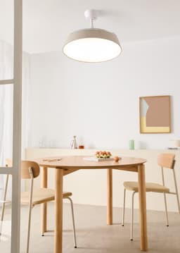 CREATE - Stille plafondventilator 40W (Ø107cm) met intrekbare bladen en LED-licht - Afstandsbediening - 6 snelheden - Programmeerbaar - WIND CLEAR CONTOUR — thumbnail 4