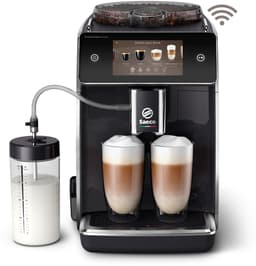 Saeco GranAroma Deluxe SM6680/00 - Zwart - Espressomachine - 18 Dranken met melksysteem - Groot scherm - Slim & verbonden - Volautomatisch - Koffiemachine met bonen + AquaClean filter — thumbnail 1