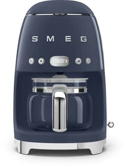 SMEG DCF02NBEU Filterkoffiemachine - Koffiezetapparaat - 10 Koppen - Warmhoudfunctie 40 min - Aroma Instelling - Programmeerbare Startfunctie - 50’s Style - Navy Blue — thumbnail 1