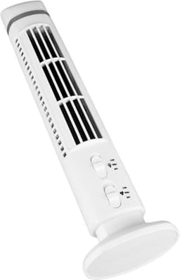 Bladloze Torenventilator - Stille Bureauventilator - Kantoor Studie - Compact Licht - 39x11x10cm - Wit — thumbnail 5