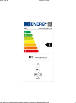 Beko LS9052WN -1 Vrijstaande Tefalmodel koelkast 48 cm Wit + 3 Jaar Gratis Extra Garantie — thumbnail 2