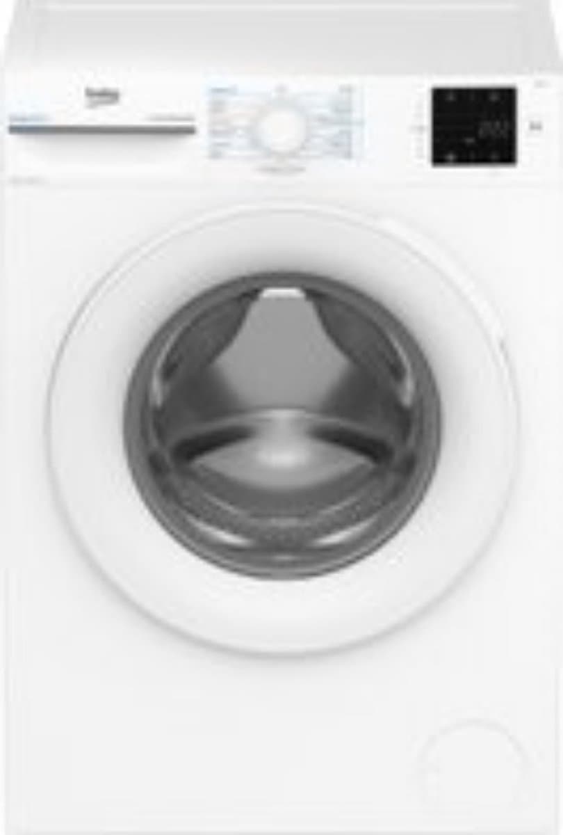 Beko wasmachine BM3WFU38412CW-1 8KG 1400T + 3 Jaar Gratis Extra Garantie — afbeelding 1