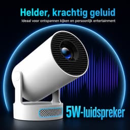 Jensaro Mini Beamer Met Android 14 - Buitenprojector - Wifi 6 Bluetooth 5.4 - HD Projector 12000 Lumen Voor Thuisbioscoop - WK Voetbal — thumbnail 2