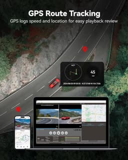 4K Auto Camera - Rijcamera Set - Veilige Ritten - Touchscreen Bediening - 3.18 Inch Scherm - Zwart — thumbnail 2