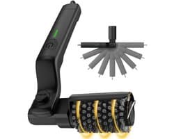 Electric Rotary Grill Brush for BBQ,3-Speed Power Steel BBQ Grill Brush,Up to 90 min Runtime Cleaning