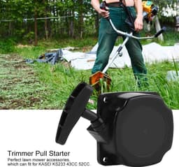 Grasmaaier Trekstarter - Starter Touw - Grasmaaier Onderhoud - Eenvoudige Installatie - Standaard - Zwart — thumbnail 5