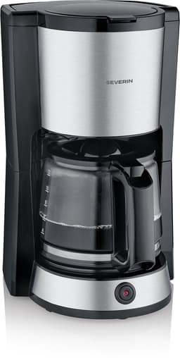 Severin KA 9370 Filterkoffiezetapparaat – 1,5L – 12 kopjes – RVS/Zwart – 1000W – Met warmhoudplaat & druppelstop — thumbnail 5