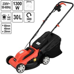 YATO Elektrische grasmaaier 1300W - 33 cm - 30L - In hoogte verstelbaar — thumbnail 1