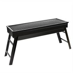 Opvouwbare Houtskool BBQ Grill – Draagbare RVS Camping Barbecue met Inklapbare Poten – Compacte Grill voor Buiten & Reizen — thumbnail 1