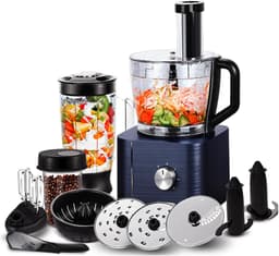 Celestul Keukenmachine - 1300W - Keukenrobot – Foodprocessor - 3.2L - Mengkom - Incl. Vleesmolen, Blender en extra 11 Accessoires - Zwart — thumbnail 1