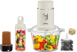Homelux - 4-in-1 Keukenmachine – Hakmolen – Blender – Mixer – 2L Glazen Kom – 600ml Smoothie Beker – 250W Foodprocessor – Knoflooksnijder – Kruidenmolen – Compact Keukenapparaat – Voor Groenten Vlees Noten Smoothies – Keukenhulp — thumbnail 1