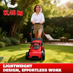 Accu Grasmaaier 21 V OUTIGO, maaibreedte 33 cm, tot 250 m², opvangbak 32 l, maaihoogte 25-65 mm, mulchfunctie, incl. 5,0 Ah accu — thumbnail 3