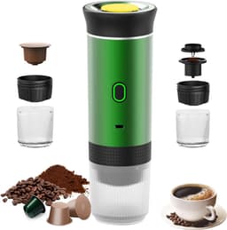 Zyrex® Draagbare Koffiemachine - Blender To Go - Draagbare Blender - Groen - 9cm x 9cm x 27cm — thumbnail 1