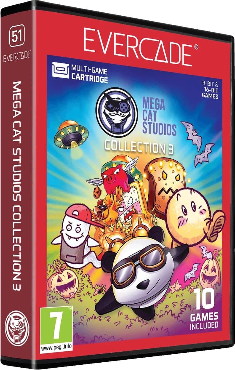 Evercade Cartridge - MEGA CAT Studios Collection 3 - 10 games — afbeelding 1