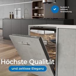Vaatwasser Frontplaat - Paneel Vaatwasser - Keuken Vernieuwen - Krasbestendig Melamine - 565 x 444 mm - Donker Beton — thumbnail 5