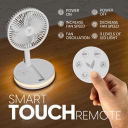 Draagbare Mini Ventilator – Oplaadbaar & Compact – Handventilator met Meerdere Snelheden – Stil & Krachtig voor Reizen, Werk & Zomer — thumbnail 5