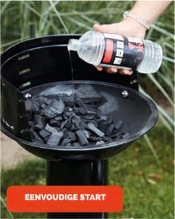 houtskoolbarbecue Loewy 40 uit email zwart 40cm H 75cm — thumbnail 3