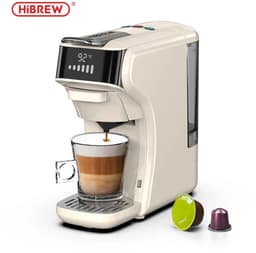 HiBREW H1B - 6 in 1 - Koffiemachine - Koffiezetapparaat - Multifunctioneel voor warm en koud - Kapsulekoffiezetapparaat - Voor Nespresso, Dolce Gusto, ESE & gemalen koffie - Beige — thumbnail 1