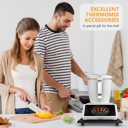Glijplank Keukenmachine - Apparaat Rolplank - Keuken Werkblad - 360° Wielen Bamboe - 28x40x3 cm - Zwart — thumbnail 2
