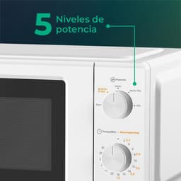 Magnetron - Oven Verwarming - Snel Eten Opwarmen - Eenvoudige Reiniging - 19 liter - Wit — thumbnail 4