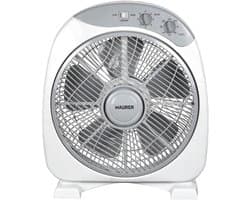 Krachtige Boxventilator 30 cm - 3 Snelheden & Timer - Stille Ventilator voor Hitte