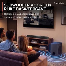 Soundbar - Audizio SB82S - HDMI-ARC - Bluetooth - 120 Watt - Optisch - Soundbar met subwoofer — thumbnail 4