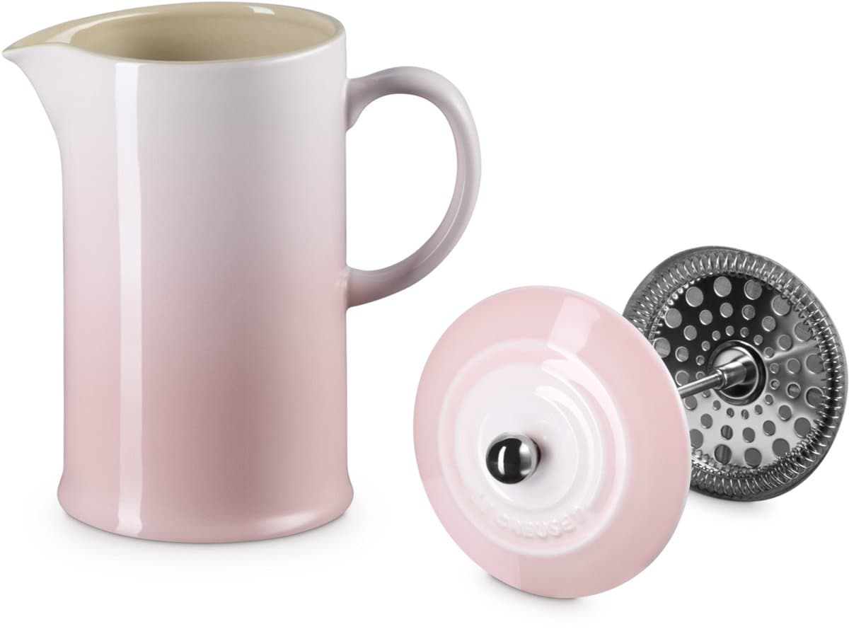 Le Creuset Cafetière 1 Liter in Aardewerk Shell Pink — afbeelding 1