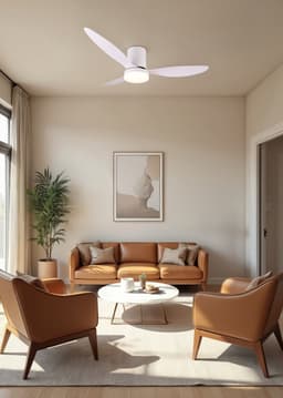 REALITY GOETEBORG - Ventilator - Wit mat - incl. 1x SMD 20 W - Afstandsbediening - Geintegreerde dimmer - Traploos instelbare lichtkleur - Dimbaar met schakelaar - Niet externe dimbaar - Geheugenfunctie - Zomer- en wintermodus - 6 snelheidsniveaus — thumbnail 3