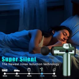 Mini Massagepistool – 99 Snelheden, 8 Massagekoppen, LCD-scherm, Stil en Draagbaar Spiermassage Apparaat voor Spierherstel en Ontspanning — thumbnail 5