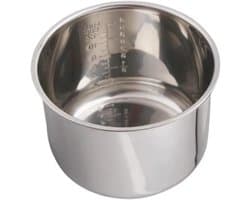 Binnenpot Multicooker - Vervangende Kom - Maaltijden Bereiden - Non-stick Interieur - Standaard Formaat - Zilverkleurig