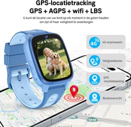 Ralio R5 GO - GPS horloge kind - 4G - Smartwatch Kinderen Met Simkaart - Video bellen& SOS-knop - GPS Tracker Kind - Schoolmodus - Waterdicht Kinderhorloge - Stappenteller, Geofencing -Cadeaus voor Jongens en Meisjes — thumbnail 3