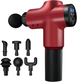 Massagepistool - Spierherstel Gun - Spierontspanning Na Sport - 39 Snelheden LCD - 1.7 kg - Zwart — thumbnail 2