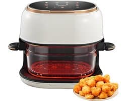 Olievrije Airfryer - Elektrische Friteuse - Gezonder Eten - Grote Capaciteit - 4 liter - Wit