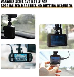 Allecto - Dashcam stickers - Krassen voorkomen - Transparant - Statische folie - Voorruit stickers - Geschikt voor auto - 8 stuks — thumbnail 5