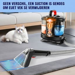 Tapijt- en Bankreiniger Met Dubbele Watertank, Elektrische Vlekverwijderaar Van 450 W — thumbnail 4