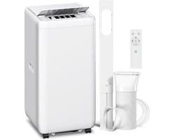 Mobiele Airco 12000 BTU (3,5 kW) met Afvoerslang - 5-in-1 Airconditioner- Koelen - Ventileren & Ontvochtigen - Timer - Afstandsbediening