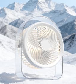 Ventilatoren-Stille Tafelventilato - USB Oplaadbaar - 20dB Fluisterstil - 330° Draaibaar - Persoonlijke Bureauventilator voor Slaapkamer en Kantoor — thumbnail 4