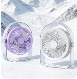 Ventilatoren-Stille Tafelventilato - USB Oplaadbaar - 20dB Fluisterstil - 330° Draaibaar - Persoonlijke Bureauventilator voor Slaapkamer en Kantoor — thumbnail 3